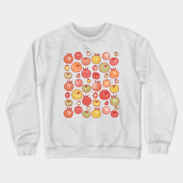 Tomatoes Illustration Art Crewneck Sweatshirt by NicSquirrell